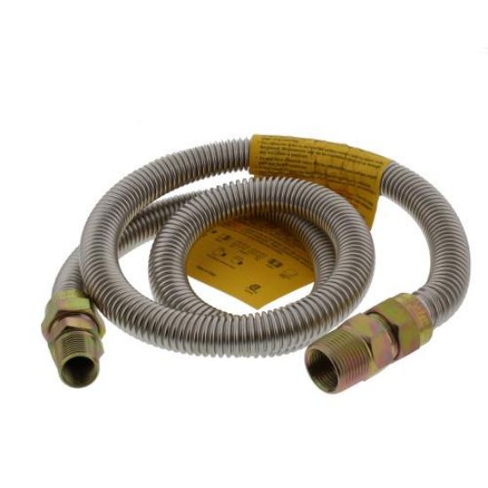Picture of Gas Appliance-Connector Flexible Stainless Steel 60" 1/2" Mpt X 3/4" Mpt