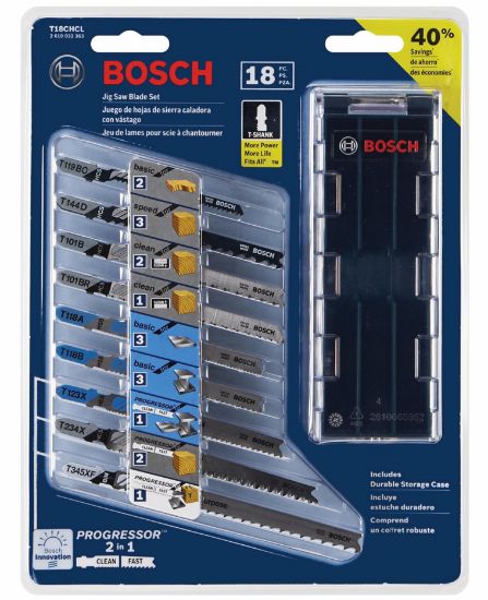 Picture of jig-saw Blade Set T-shank 18pieces