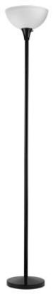 Picture of Floor-Lamp Torchiere Black White Shade 1 A-19 Bulb