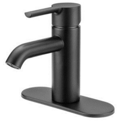 Picture of Lavatory-Faucet Singe Handle 1-or-3-hole Black