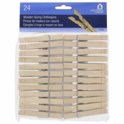 Picture of Clothespin Wooden Spring Pack-24