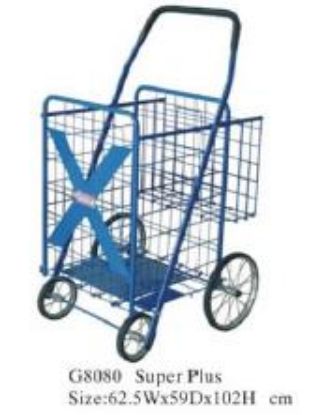 Picture of Shopping-Cart Residential Super-plus-x Metal-wheel With-basket 62.5cm X 59cm X 102cm