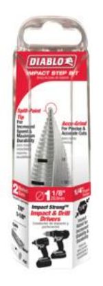 Picture of Step-drill High-speed-steel 17-steps Dual Flute 1/4"-hex-shank 7/8"-1-1/8"