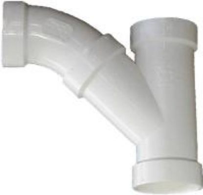 Picture of PVC-Plumbing Schedule-40 Tee-wye Long-turn Dwv H X H X H 2"