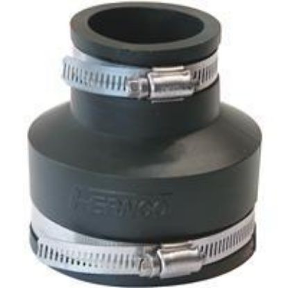 Picture of Schedule-40 Rubber-fitting Coupling Flexible Steel/pvc/cast-iron 3" X 1-1/2"