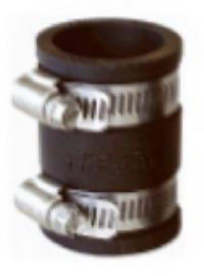 Picture of Schedule-40 Rubber-fitting Coupling Flexible Steel/pvc/cast-iron 1-1/2"