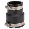 Picture of Schedule-40 Rubber-fitting Coupling Flexible Steel/pvc/cast-iron 2" X 1-1/2"