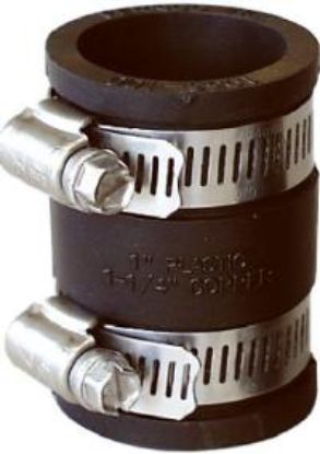 Picture of Schedule-40 Rubber-fitting Coupling Flexible Steel/pvc/cast-iron 2"