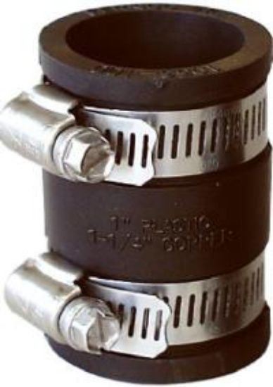 Picture of Schedule-40 Rubber-fitting Coupling Flexible Steel/pvc/cast-iron 2"