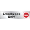 Picture of Employees Only Sign Red 2" x 8"