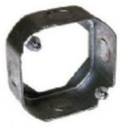 Picture of Octagon Extension Ring Deep Steel 4" X 1-1/2" 1/2" Knockouts