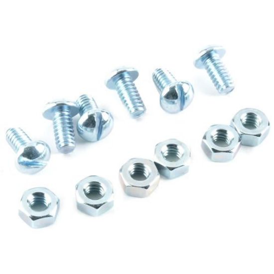 Picture of Machine-Screw With-Nuts Zinc-Plated Round-Head Combo-Drive 1/4-20 TPI 20 x 3/4"