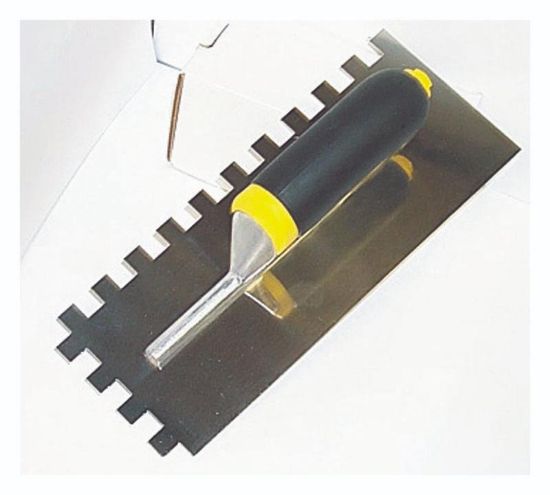 Picture of Notched-Trowel 1/2" X 1/2" X 1/2 Square-notch