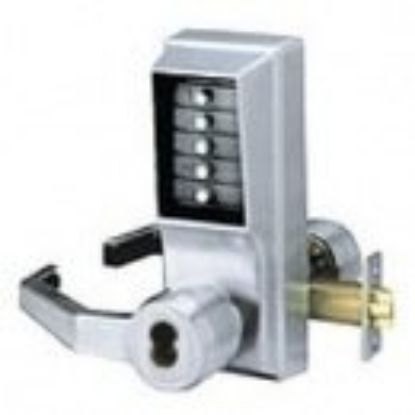 Picture of Unican 5 Button Combination Access Lever Lock Rh 26d Key Bypass