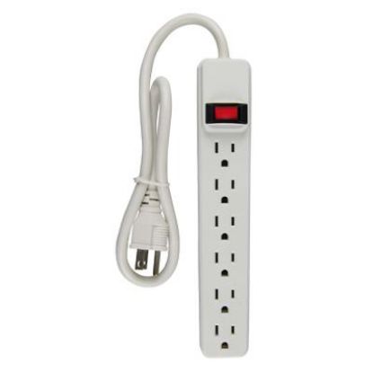Picture of White 6-outlet Power-strip