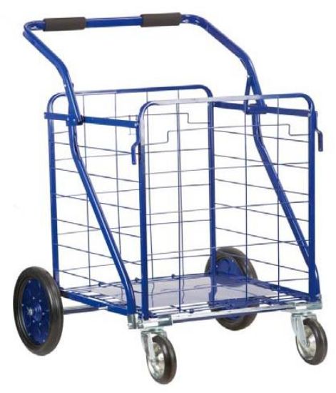 Picture of Shopping-cart Residential Metal-wheel Swivel-front 20" X 20" X 39"