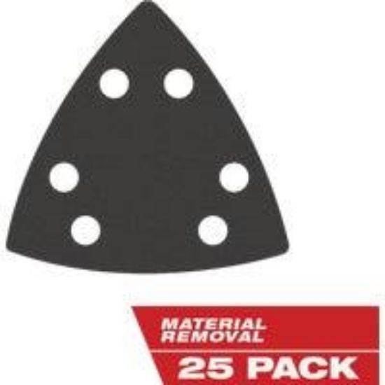 Picture of Oscillating Tool Sandpaper Triangular 3-1/2" Variety Grit Pack-25