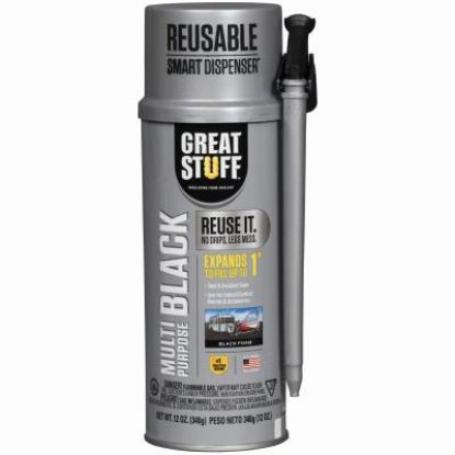 Picture of Expanding-Foam-Sealant Polyurethane-foam Reusable Black 3/4" Gap