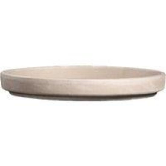 Picture of Plant-saucer Clay White-granite 8"