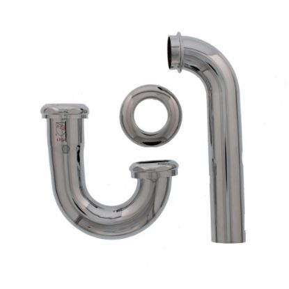 Picture of P-Trap Tubular-brass Adjustable 17-gauge Less-clean-out Chrome-plate 1-1/4"