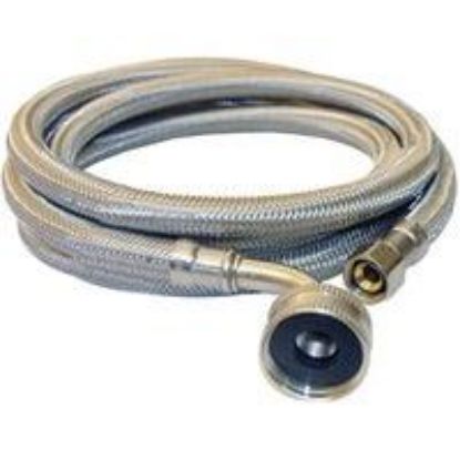 Picture of Dishwasher-connector Stainless-steel Braided 3/8"-od X 3/4"-gh Elbow X 72"