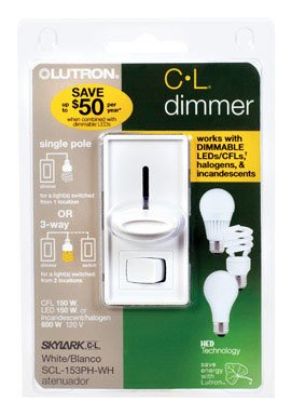 Picture of Sklyark Cfl/led Lighting-Dimmer 150-watt Single-Pole Or 3-Way White