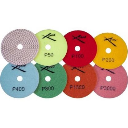 Picture of Polishing-pad Diamond-grit Resin-bond Velcro-back 5" 3000-grit