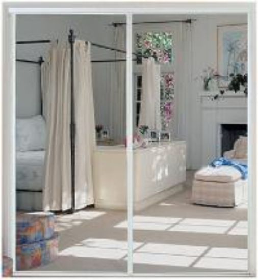 Picture of Mirror Door White Frame 47" X 80-1/2"