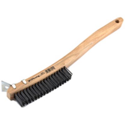 Picture of Scratch-brush With-scraper Shoe Handle Carbon-steel Bristle