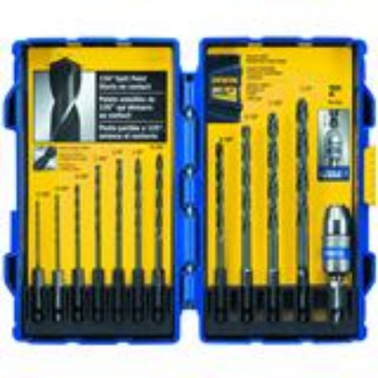 Picture of Drill-bit-set 12-Piece Black-Oxide-Finish Hex