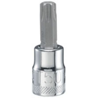 Picture of Screwdriver-Bit Torx Socket-Drive T50 Tip Polished Chrome Vanadium 1-31/32 In Oal