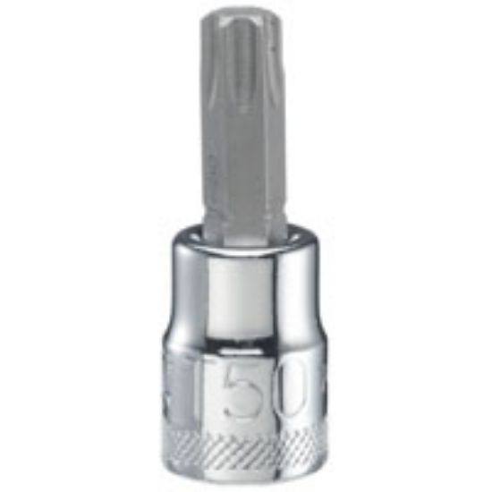 Picture of Screwdriver-Bit Torx Socket-Drive T50 Tip Polished Chrome Vanadium 1-31/32 In Oal