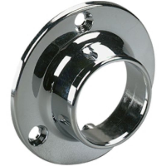 Picture of Closet-Rod ™Knape & Vogt™ Commercial Closed Wall-mount Flange Zinc Chrome