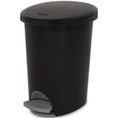 Picture of ™Sterilite™ Ultra Waste-Basket 2.6 gal Capacity Oval Plastic Black