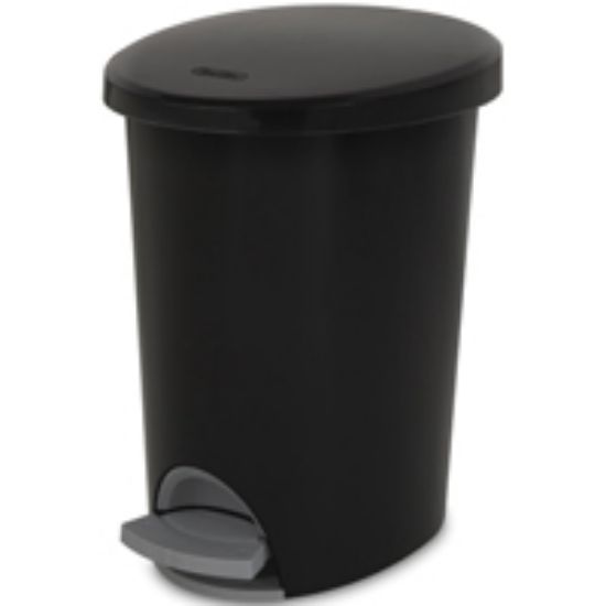 Picture of ™Sterilite™ Ultra Waste-Basket 2.6 gal Capacity Oval Plastic Black