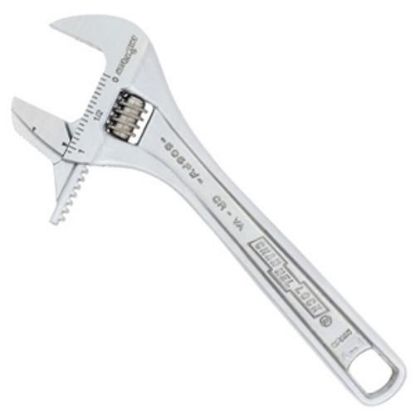 Picture of Adjustable-wrench Reversible-jaw Cr-va-steel 6"