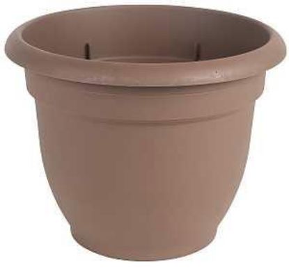 Picture of Self-watering Planter, 16 In Dia, 17-3/4 In W, Round, Plastic, Chocolate