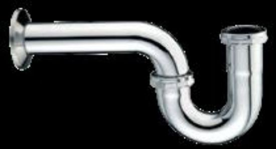 Picture of P-Trap Tubular-brass Adjustable Less-clean-out Chrome-plate 1-1/4"