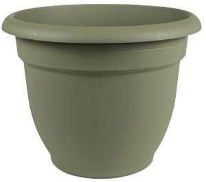 Picture of Self-watering Planter, 16 In Dia, 17-3/4 In W, Round, Plastic, Living Green