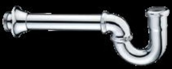 Picture of Tubular-brass Utility-trap Adjustable Less-clean-out Chrome-plate 1-1/2"