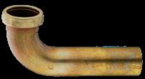 Picture of Tubular-brass Waste-bend Slip-joint Rough-brass 1-1/2" X 4"