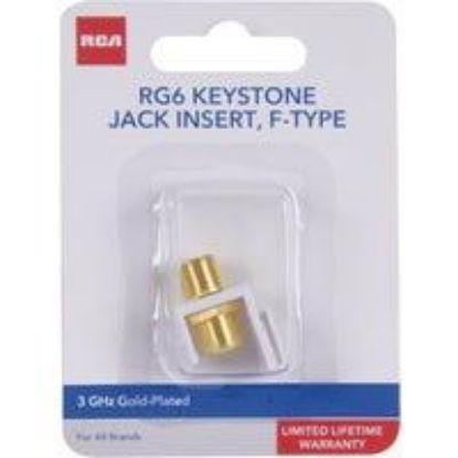 Picture of Co-axial Jack F-connector Modular Keystone