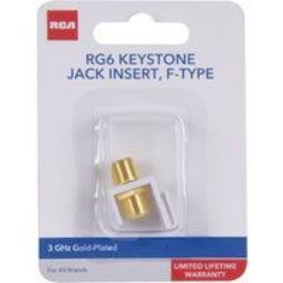 Picture of Co-axial Jack F-connector Modular Keystone