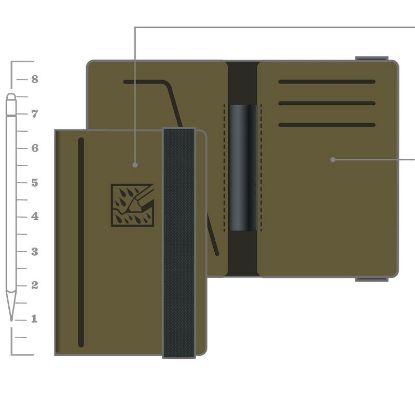 Picture of Notebook Cover Monsoon Field Wallet