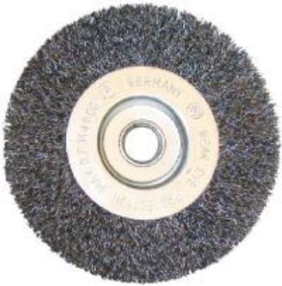 Picture of Wire-wheel-brush Crimped-wire Coarse 6" 3/8" 1/2" Arbor Size