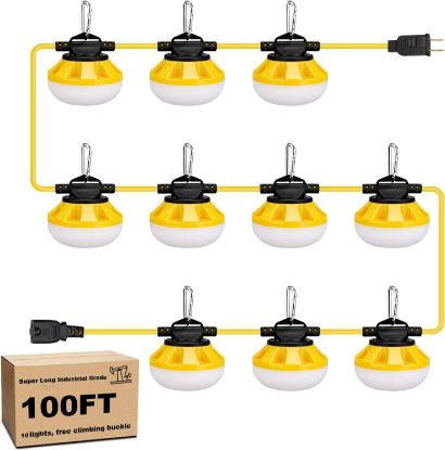 Picture of String Lights Jobsite Led 10-lamps 1000-lumens 100'