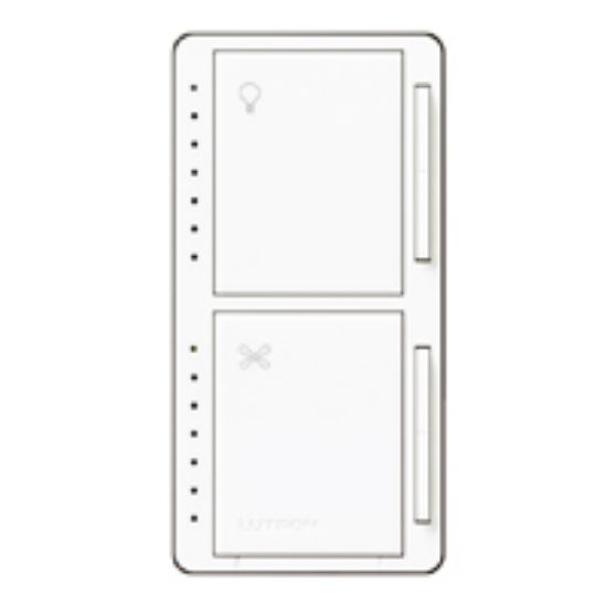 Picture of Fan/control-dimmer 4-speeds 1-pole 120-volts 75-watts-led 250-watts-incandescent White