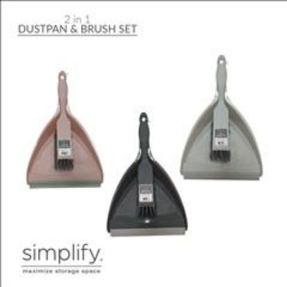 Picture of 2in1 Dustpan & Brush Set-asst.