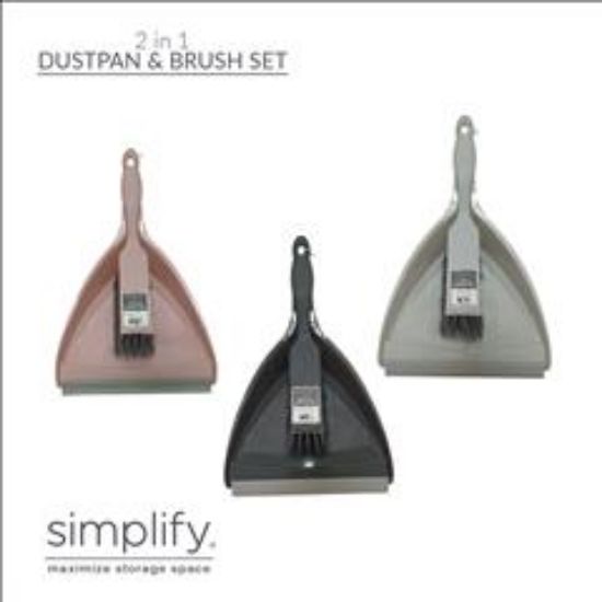 Picture of 2in1 Dustpan & Brush Set-asst.