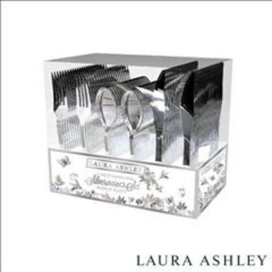 Picture of 60 Pc Classic Silver Cutlery Set= 20 Forks, 20 Spoons, 20 Knives